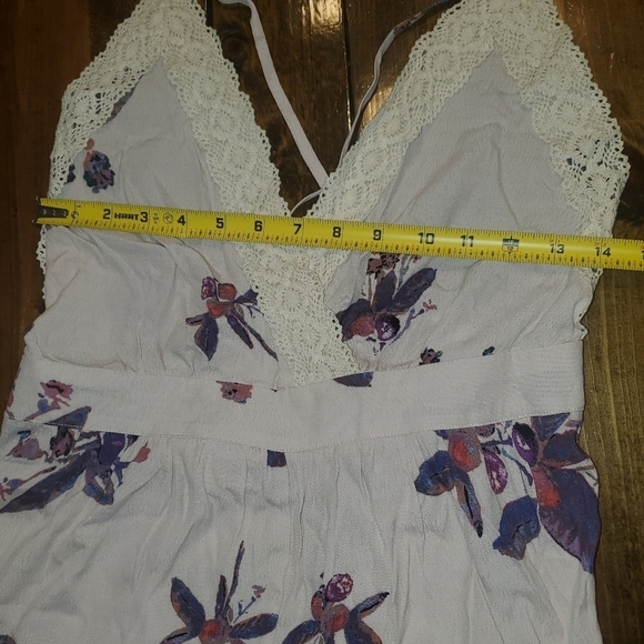 GET LUCKY Romper shorts creamy pink with blue NEW medium - Picture 4 of 13